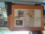 A variety of documents and photos on displaky in the Little Red School House.